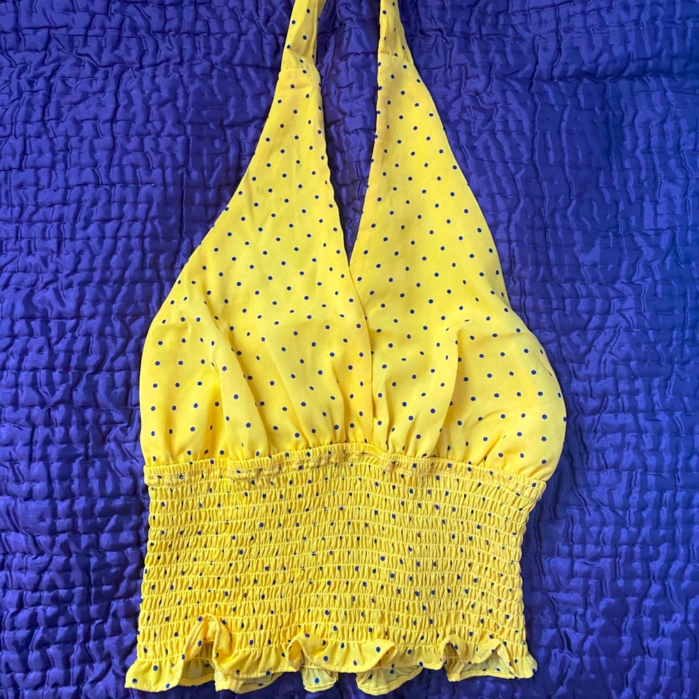 Tie Around Neck Crop Top
